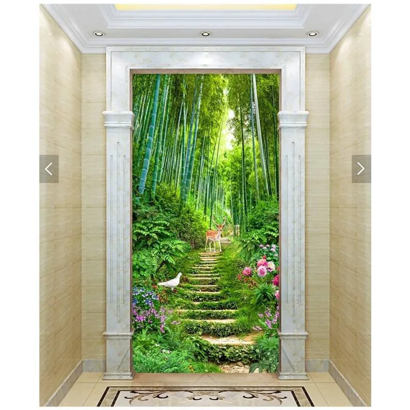 Home Decor wall paper 3d art mural HD forest landscape tree dirt road covering Modern Wall Painting For Living Room wallpaper |