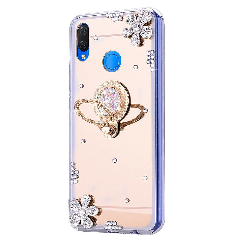 Зеркальные Силиконовые ТПУ чехлы для телефонов Huawei P9 lite 2017 P20 plus P30 honor 20 pro 9X 9 10 8C 8S