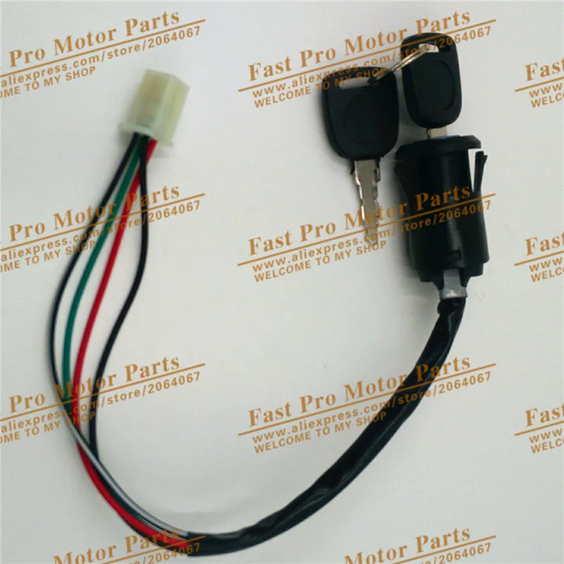 

4 wires Ignition Switch Key lock for Universal Motorcycle fit FOR CRF BSE YZF or ATV dirt bike pit bike