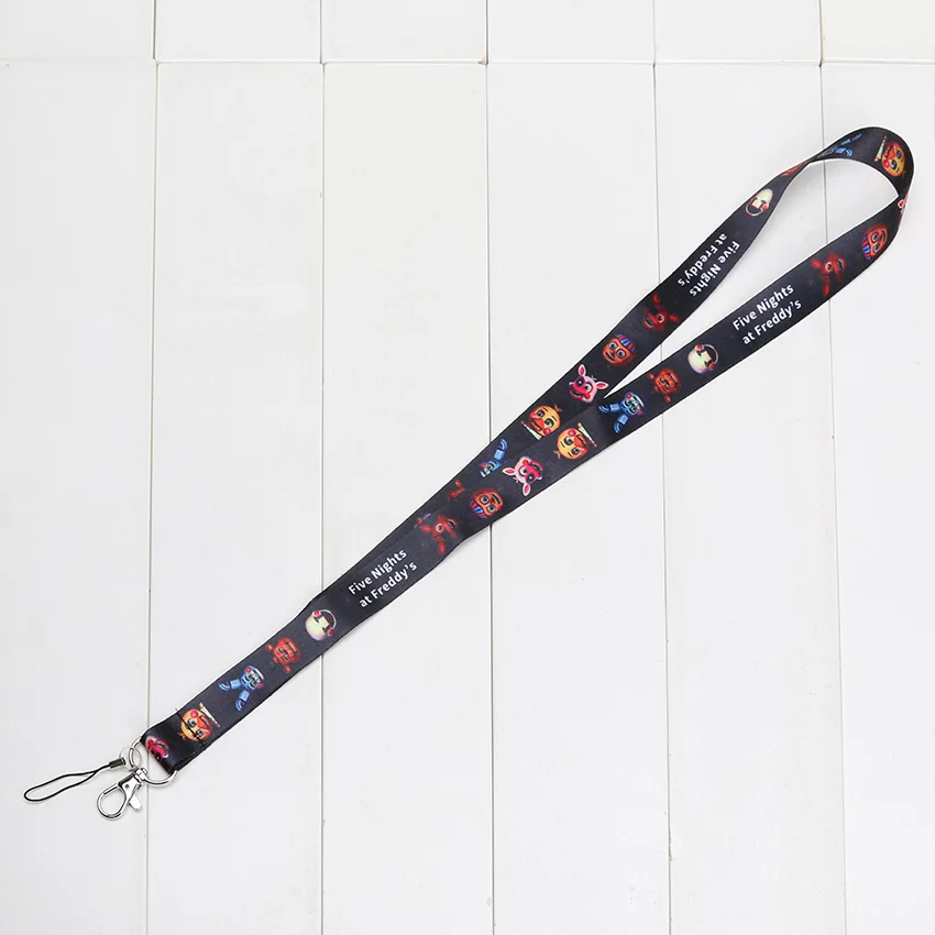 47 см FNAF Мультяшные узоры печатные ID MP3 брелки шейный ремешок для сотового