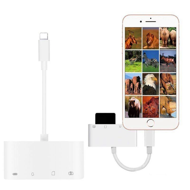 

Картридер Type C для iOS, SD, TF, OTG, USB, камера, комплект для iPhone XS MAX, XR, iPad Pro, 2018, MacBook Для HUAWEI P20, P30, Samsung S8 Phone
