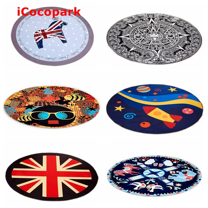 NiceRug круглый кукольный ковер с изображением пони журнальный столик для гостиной