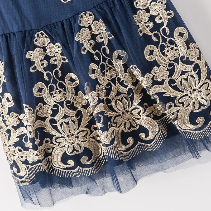 2019 New Girls Mesh Dresses Summer Baby Princess Dress For Party Kids Cute Children Clothing Embroidery | Детская одежда и обувь