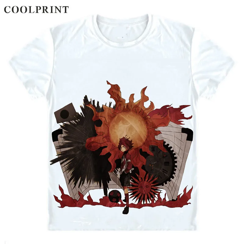 Coolprint Nagumo Haruya T Shirt Inazuma Eleven Prominence Captain Men Casual TShirt Premium T-Shirt Printed Short Sleeve Shirts | Мужская