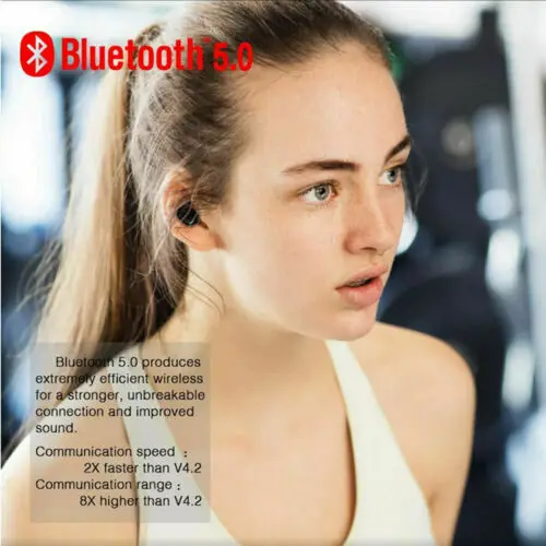 Мини TWS Беспроводные Bluetooth 5 0 наушники стерео двойная гарнитура спортивные бас