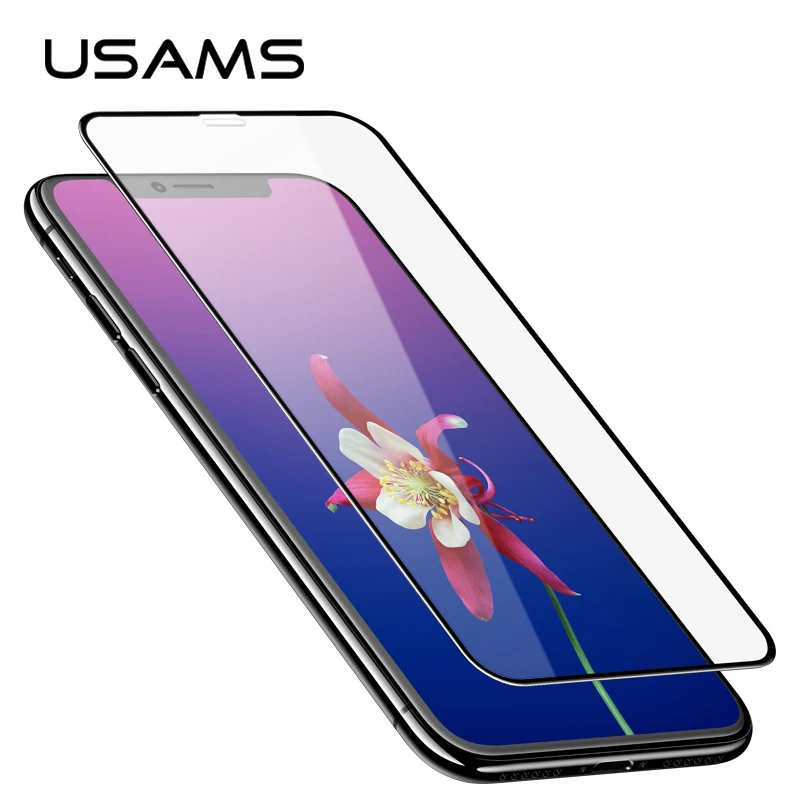 USAMS Защитная пленка для iPhone X 3D полная защита 0 33 мм закаленное стекло