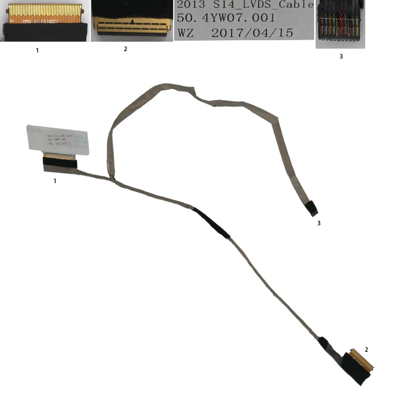 Новый кабель для ноутбука HP 440 G1 445 P/N 50.4YW07.011 Ремонт замены кабеля LCD LVDS|laptop cable|lcd lvds