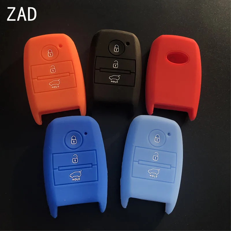 Чехол для автомобильного ключа ZAD силиконовый защитный чехол KIA K3 Sportage R K5 K4 Sorento 3