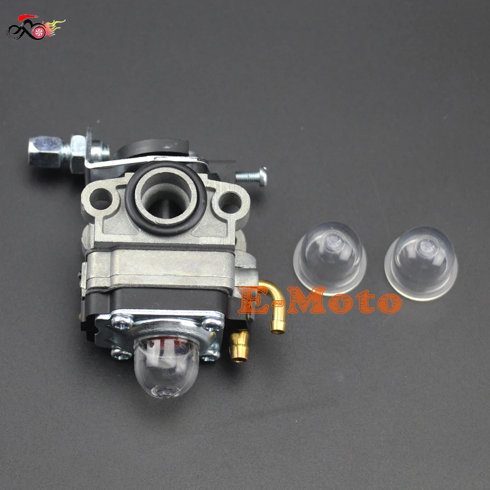 NEW Carburetor Carb & Primer Bulb for Troy-Bilt TB144 Cultivator TB26CO TB415CS TB475SS Gas Trimmer new E-Moto