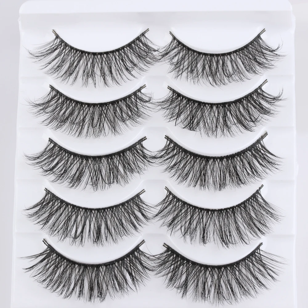 5 пар объемные нечистоплотные накладные ресницы искусственные ручной работы для