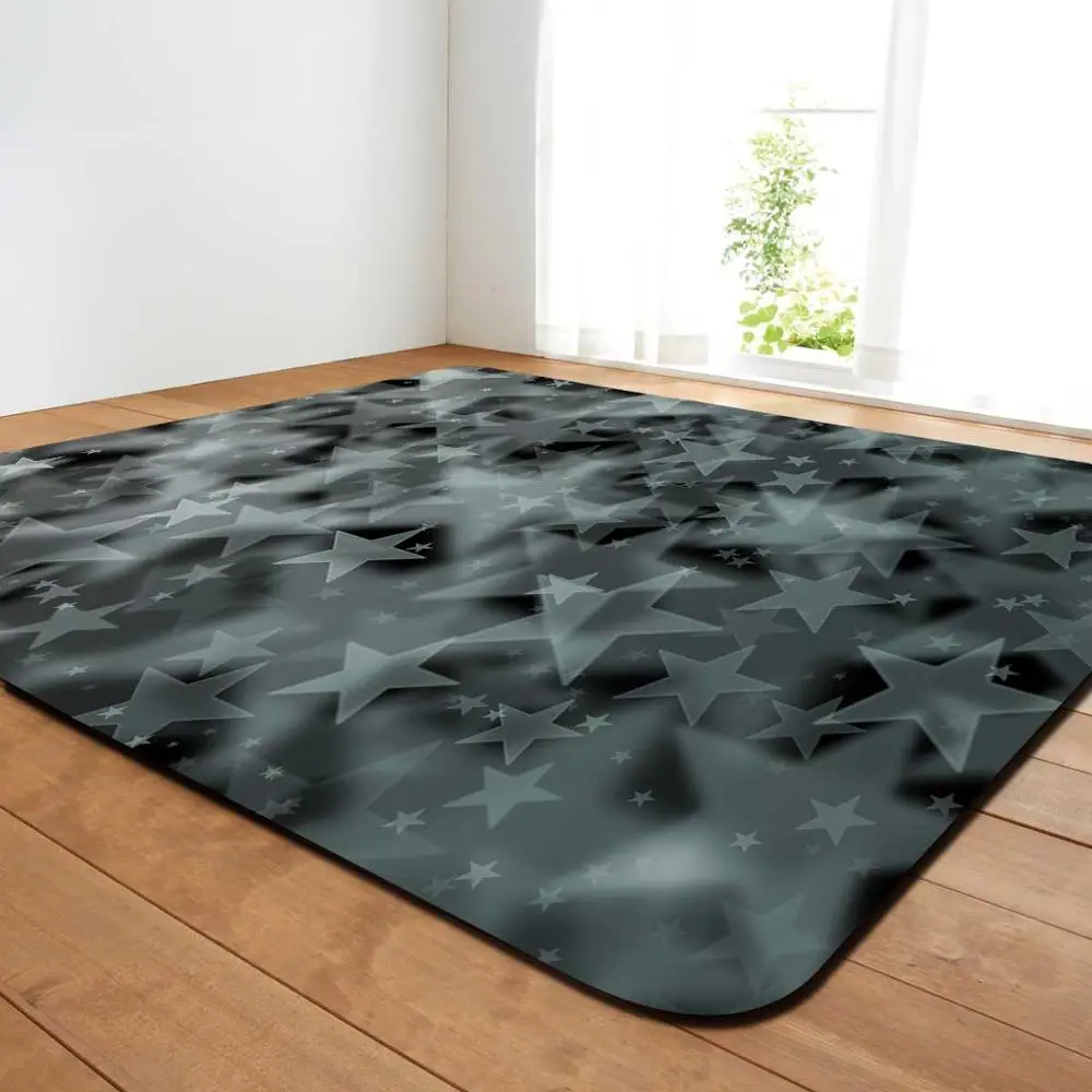 

Pentagram Star Print Carpet large Area Rug For Living room Carpet Kitchen Baths Non-slip Mats Doormat Bedroom Home Decoration