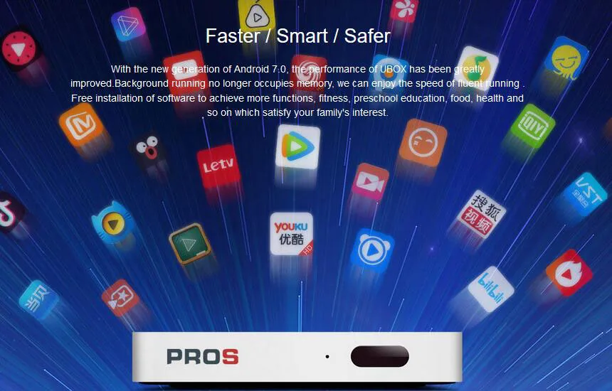 IP ТВ разблокировка UBOX 7 PROS I9 2 ГБ 32 ГБ Android 7,0 Smart tv Box Корейский Японский HK Тайвань Бесплатный ТВ-каналы