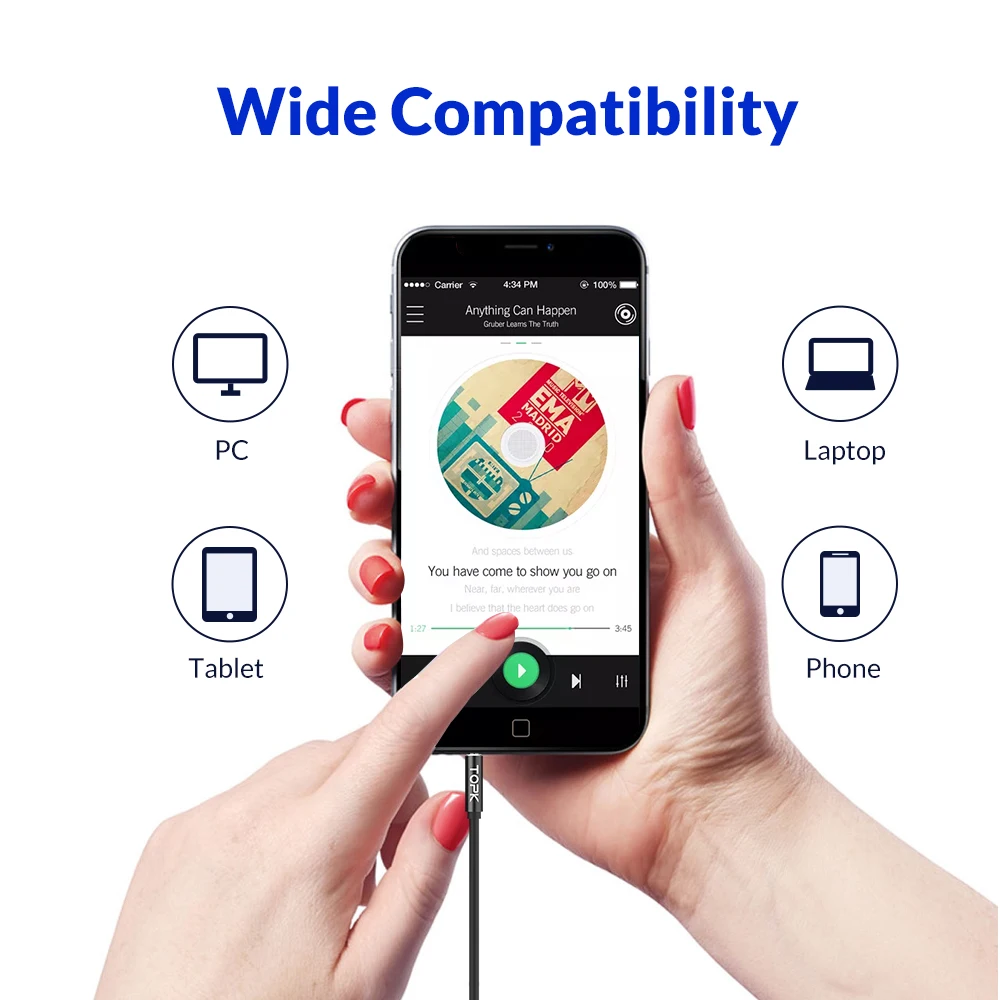 TOPK F08 бас наушники-вкладыши спортивные наушники с микрофоном для iPhone Xiaomi samsung