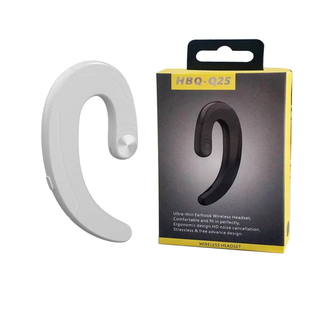 vitog hbq q25 cordless wireless bluetooth compatible headphones single earphones waterproof wireless earbuds headset conduction free global shipping