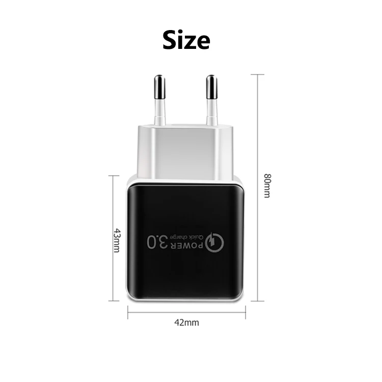 Быстрое зарядное устройство с 2 портами USB 3 0 5 В быстрое для телефонов iPhone Samsung xiaomi