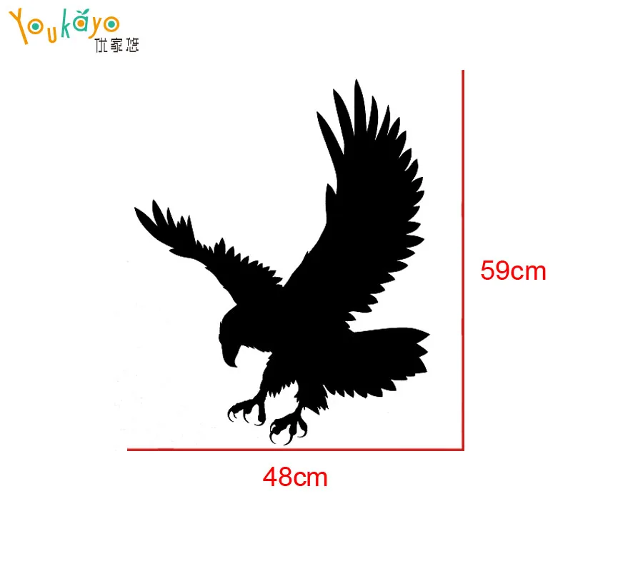Настенная Наклейка Орел Хищник птица природа животное комната спальня ПВХ обои |