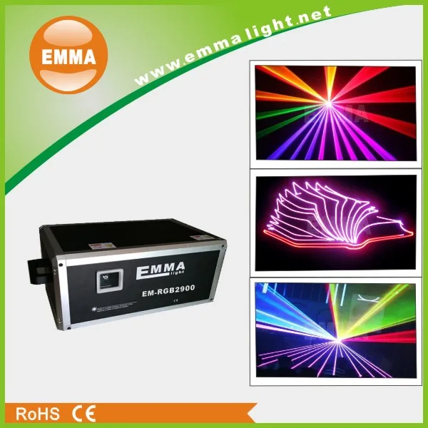 Профессиональный ди-джеев 6 Вт 7 RGYB красный зеленый + желтый синий семь цветов