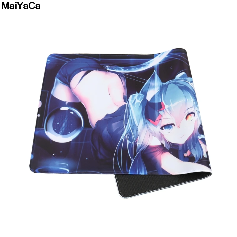 MaiYaCa 60x30 см милый кот девушка Аниме Хацунэ Мику коврик для мыши геймер игровой