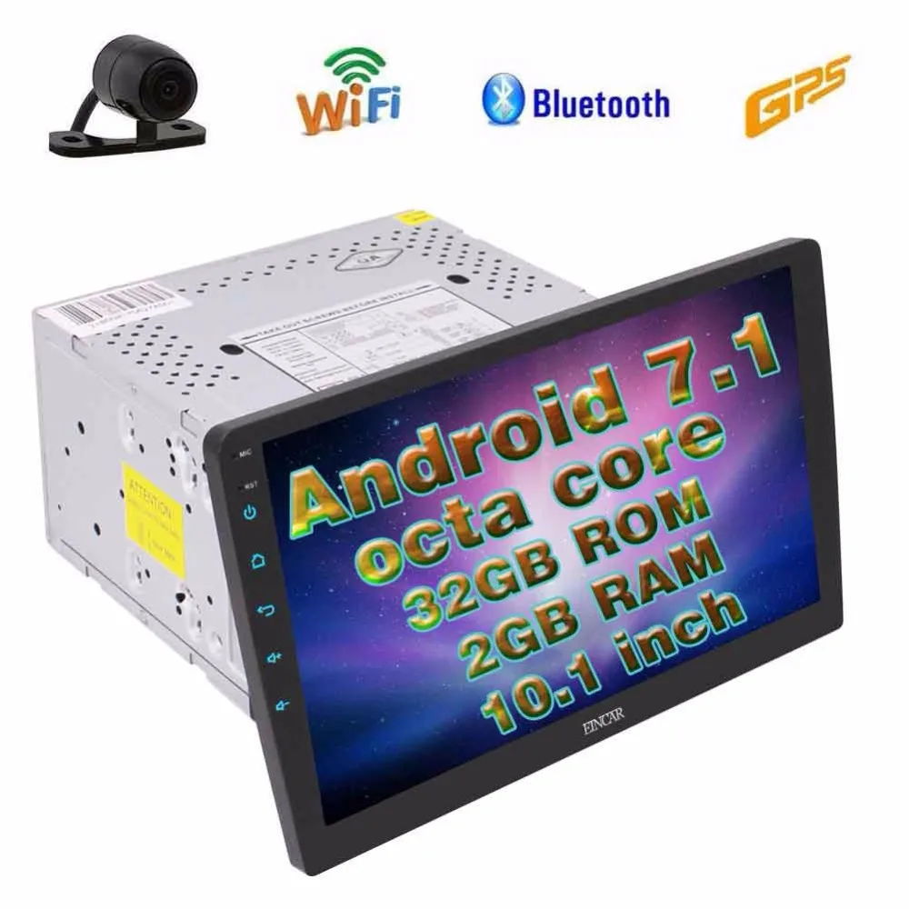 2 din 10 1 дюймов HD Автомобильный экран многоугольный GPS для автомобиля стерео Android 6 0