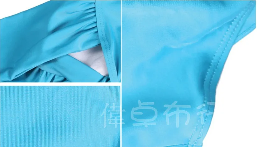 Сплошной цвет эластичная ткань на основе лайкры для танцевальный купальник в