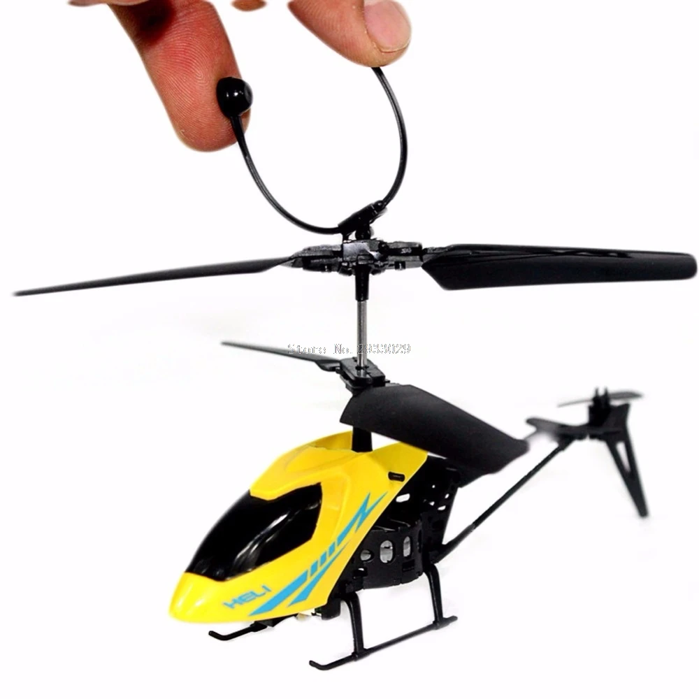 Yellow 2CH Mini RC Helicopter Remote Control Radio Aircraft Electric Micro 2 Channel -B116 | Игрушки и хобби