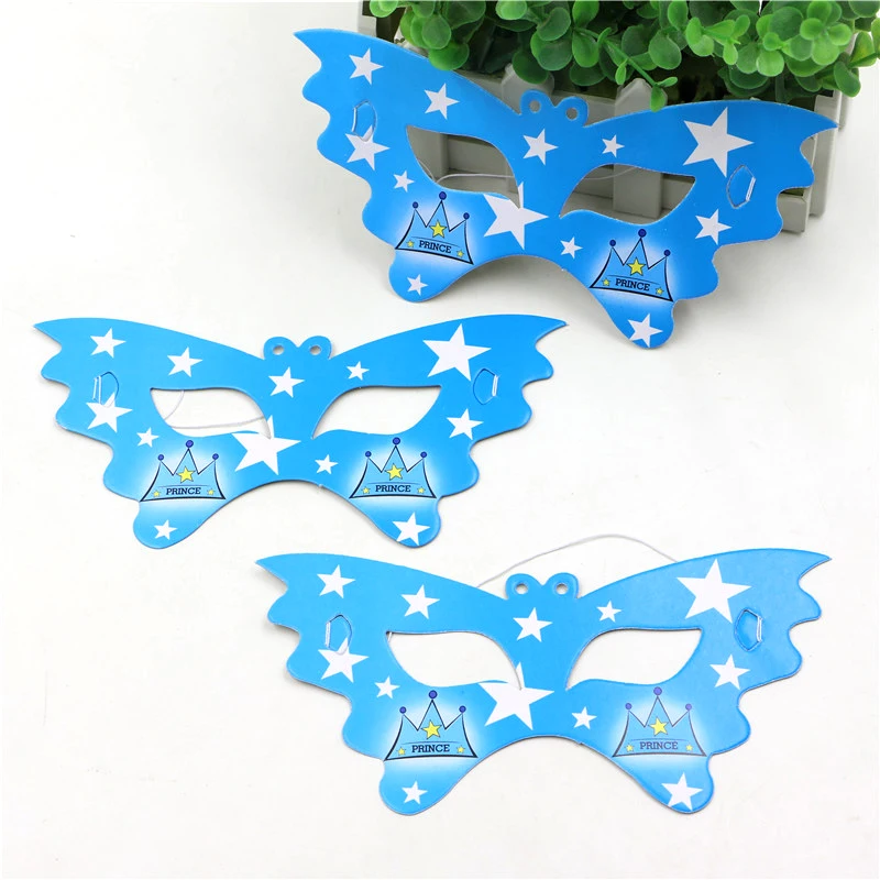 10 шт./партия Корона принца тема бумага повязка на глаза маска для сна Дети мальчик