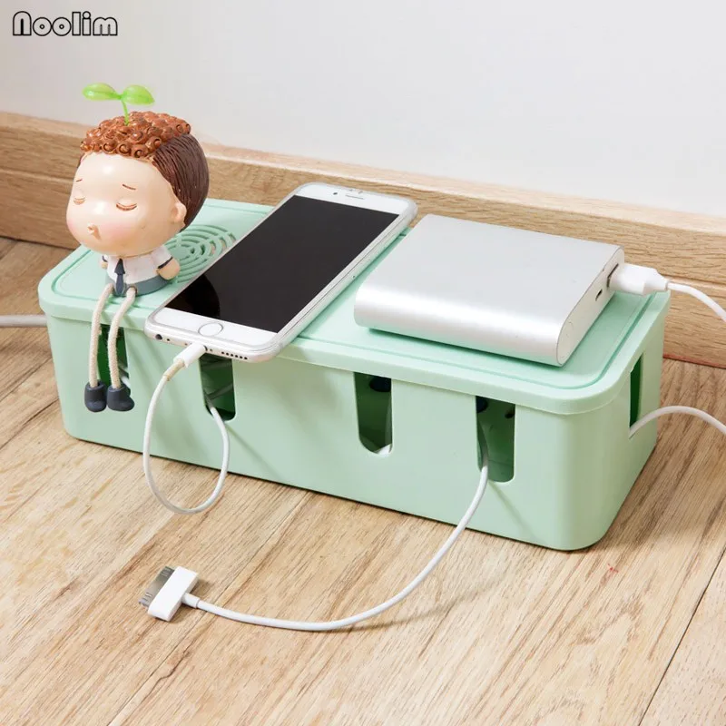 NOOLIM Desktop Plug Storage Box Wire Patch Panel Fixed Power Cord Socket Tabletop Data Line | Дом и сад