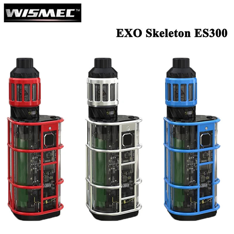 Оригинальный Wismec EXO Skeleton ES300 с распылитель Kage Комплект 200 W или 300 Box MOD и 2 8 мл танк