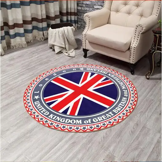 Милый дизайн мультяшный коврик для прихожей круглый ковер детской спальни