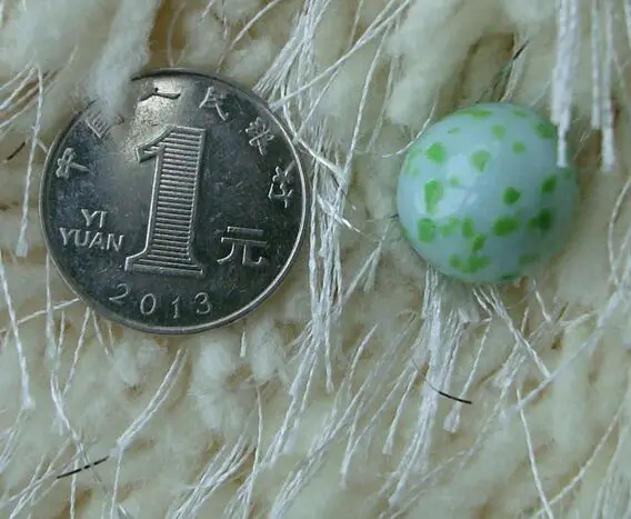 Бесплатная доставка 50 шт./лот 16 мм зеленые стеклянные шарики из кунжута ваза для