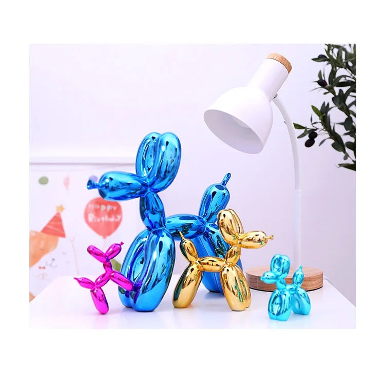 Jeff Koons Смола воздушный шар собака минимализм ремесла свадебный Декор Настольный орнамент абстрактное рукоделие смола скульптура декор для дома