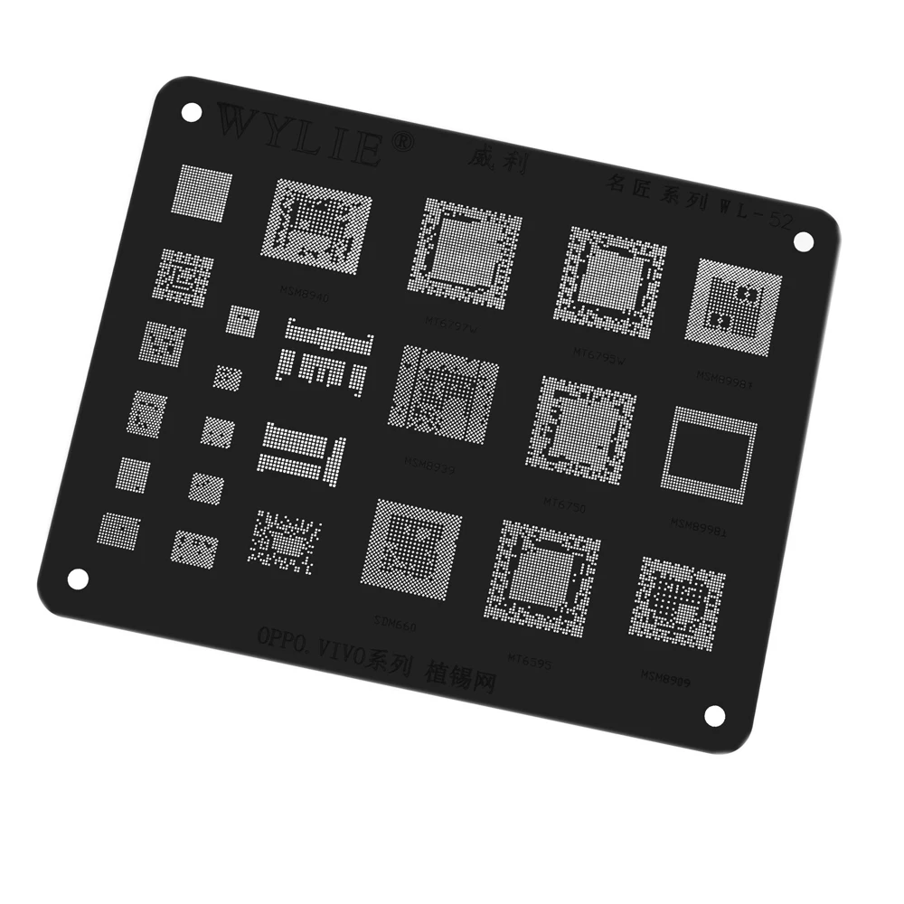 WYLIE cpu text Charm power IC трафарет для huawei samsung OPPO VIVO Xiaomi Charge Rebaling WL 52|Аксессуары