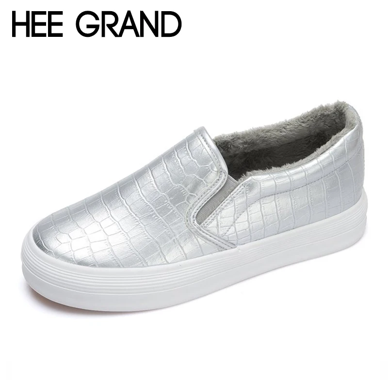 HEE GRAND/женские модные легкие мягкие лоферы яркие женские на меху без шнуровки