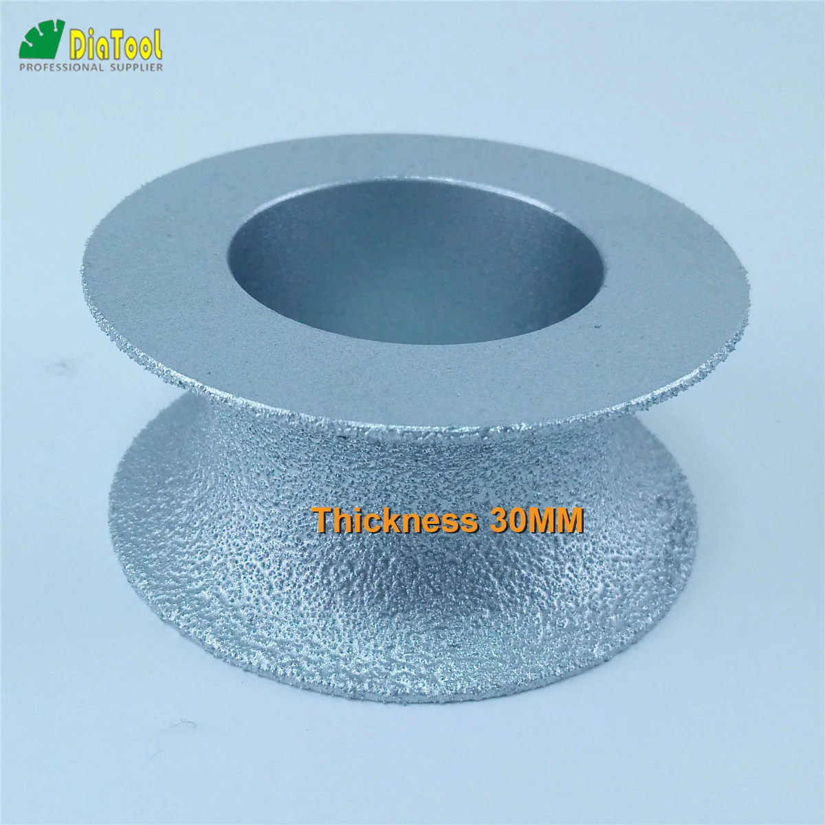 DIATOOL Vacuum Brazed Diamond Grinding Disc of Half-Round Edge 75mm Diamond Wheel Used Dry or Wet 15mm/20mm/25mm/30mm available