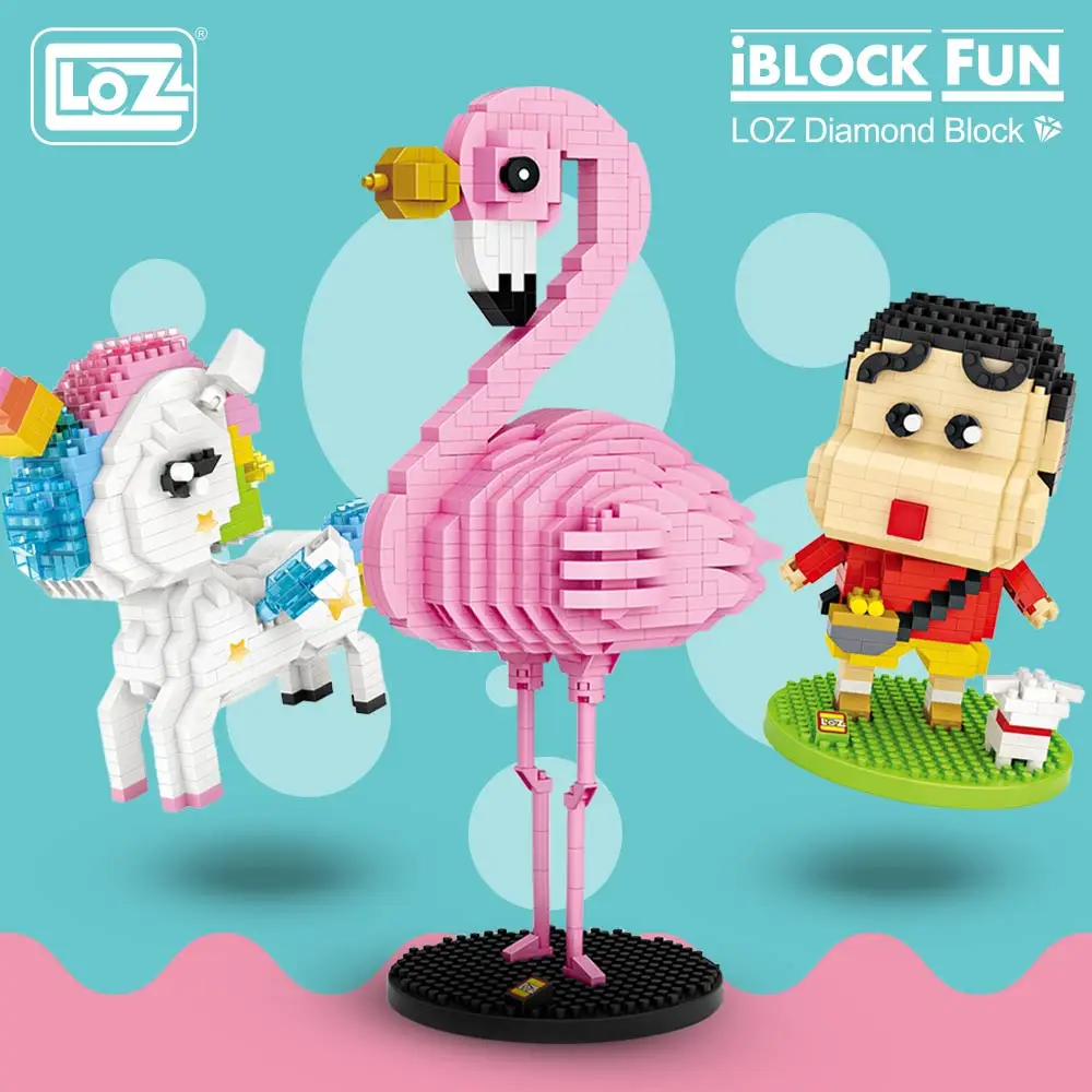 LOZ Diamond Blocks Assembly аниме Action Figure Kawaii мини микро строительные блоки Кирпичи Diy
