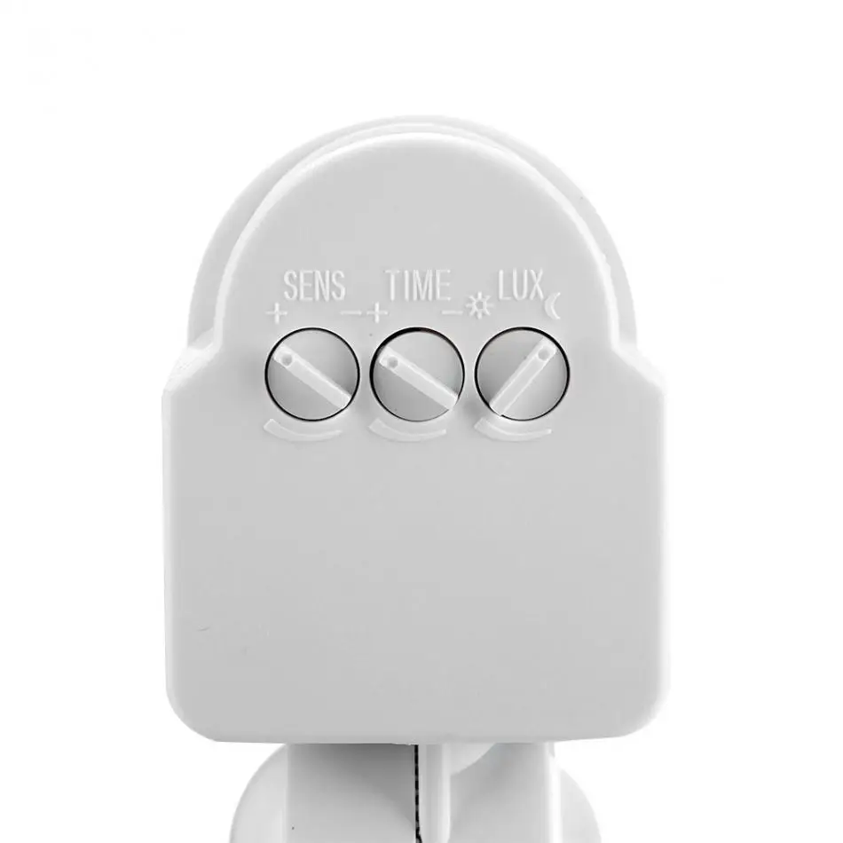 110 V-240 V светодиодный PIR детектор Регулируемый PIR датчик движения тела Инфракрасный Сенсор детектор лампочка выключатель настенный светодиодный светильник на открытом воздухе