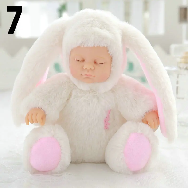 17 см Кукла reborn baby силиконовая кукла Спящая Кукла reborn Младенцы доводчик медведь панда розовый белый детские игрушки Рождественский подарок для детей