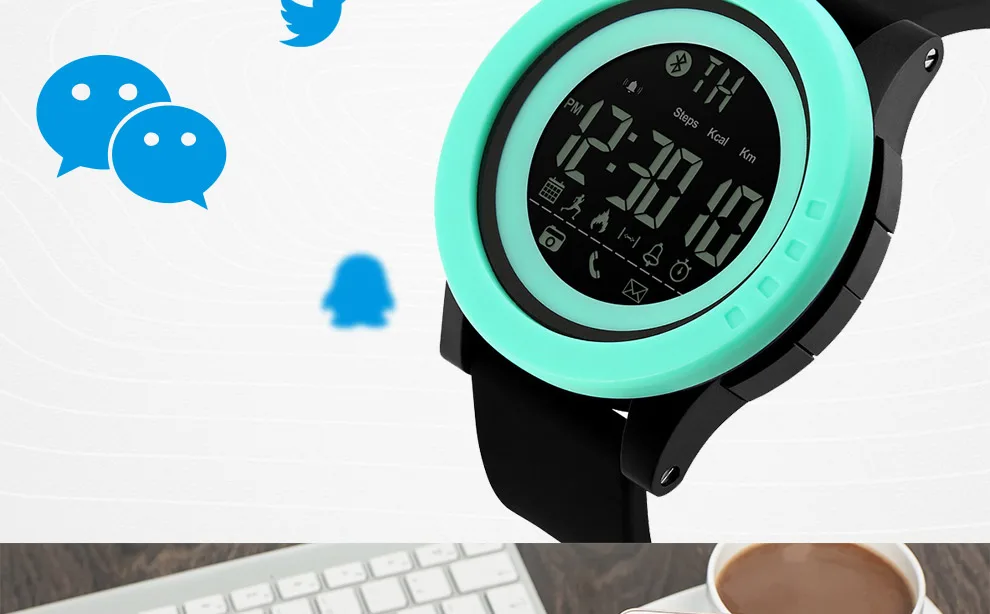 SKMEI Bluetooth мужские умные спортивные часы многофункциональные умные наручные часы приложение напоминание камеры напоминание о калориях сообщения о звонках