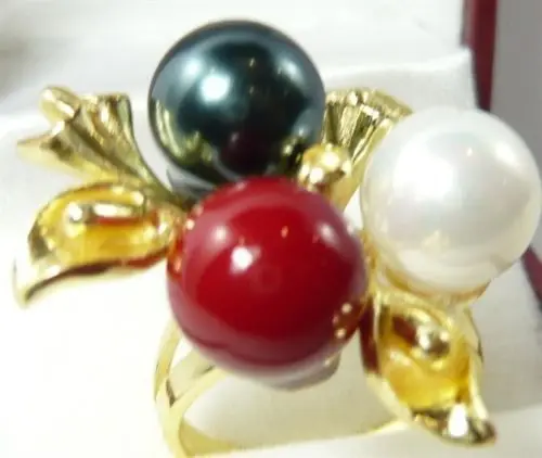 Бесплатная доставка 2 вида стилей! Идеальное сочетание 8 мм белый черный и красный