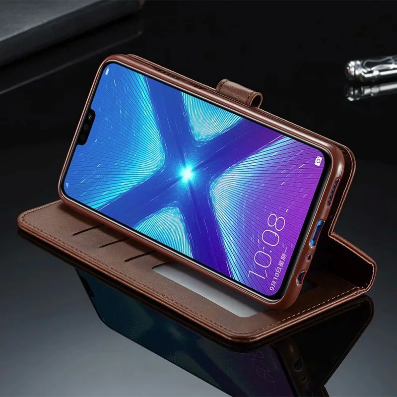 Huawei Y9 Чехол кожаный Винтажный чехол для телефона для huawei Y9 чехол s Флип Магнитный кошелек чехол s на huawei Y9 Чехол подставка