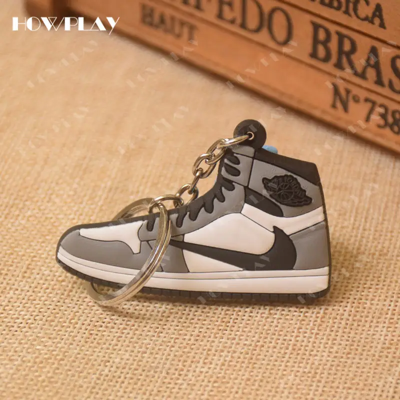 AJ-043-DG HowPlay мини кроссовки брелки jordan 1 сумка очарование Баскетбольная обувь модельный брелок AJ1 подвеска на рюкзак держатель для ключей креативные подарки - Цвет: AJ-043-DG
