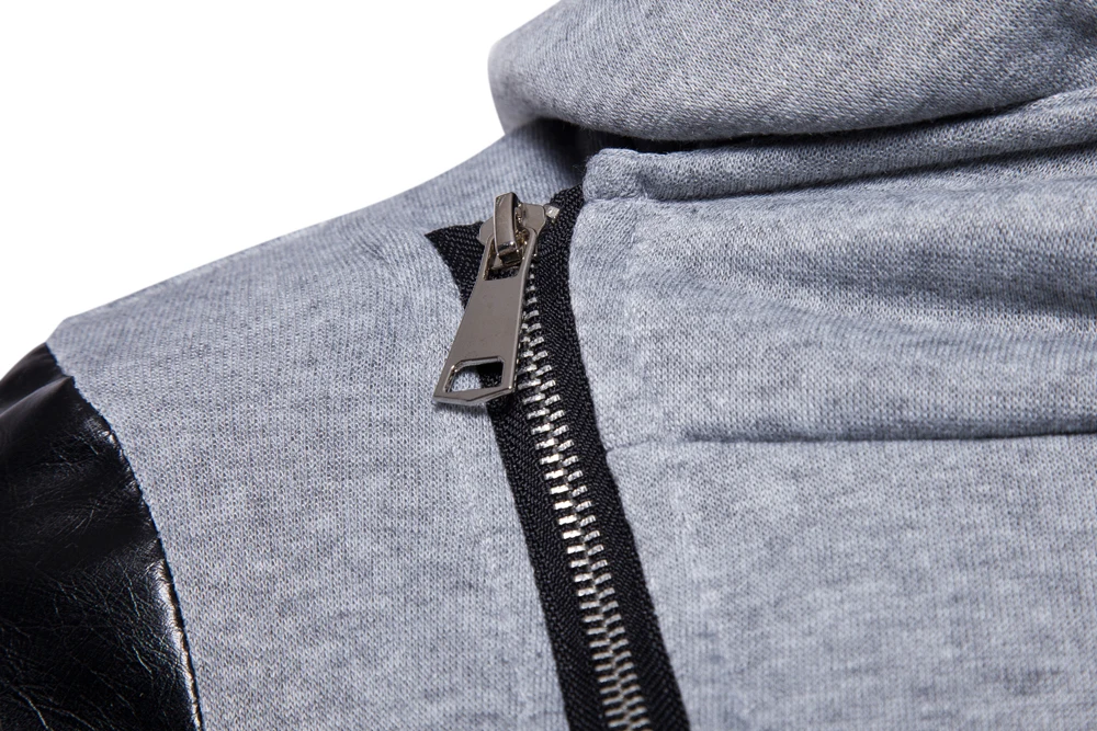

Fashion Mens Irregular Zipper Rock Wizard Hoodie Sweatshirt Male Long Sleeved Spring Casual Hip Hop Harajuku Moletom Tops 2XL