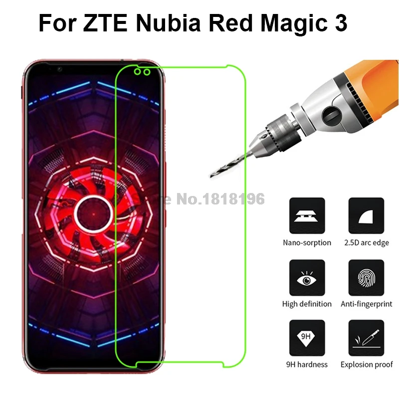 

2.5D Закаленное стекло для ZTE Nubia Red Magic 3 Защитная пленка для экрана стеклянная пленка для ZTE Nubia Red Magic 3 S Чехол для стекла