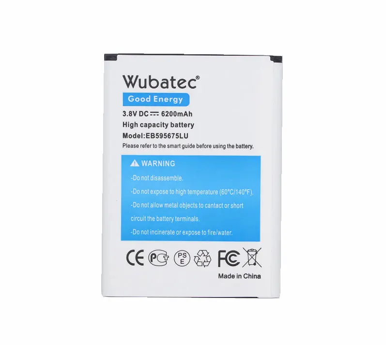 Wubatec 1x6200mAh Note2 EB595675LU расширенная батарея для Samsung Galaxy Note 2 N7100 E250 LTE N7105 N7102 T889 i605 i317 R950