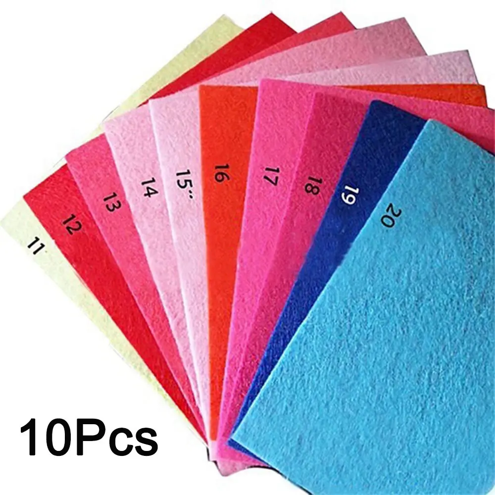 Pink Series 10/40 шт. 15*15 см Красочные Нетканые Войлок Ткань для украшения дома DIY ручной работы, игрушка для детей, хороший подарок куклы ткани Швейные принадлежности - Цвет: Pink Series