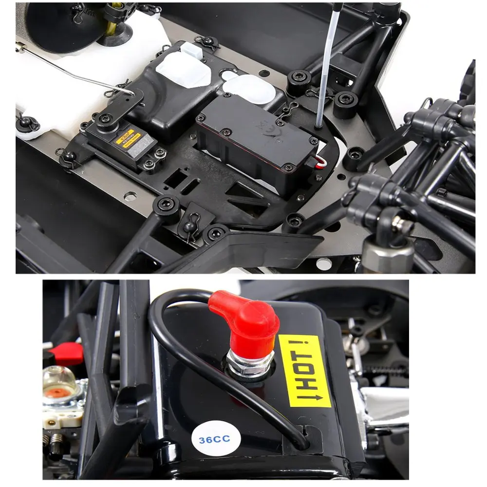 Rovan 5FT01 5FT05 1/5 2,4 г 80 км/ч RWD 970 мм Rc автомобиль 36cc 2 тактный газовый двигатель RTR игрушка
