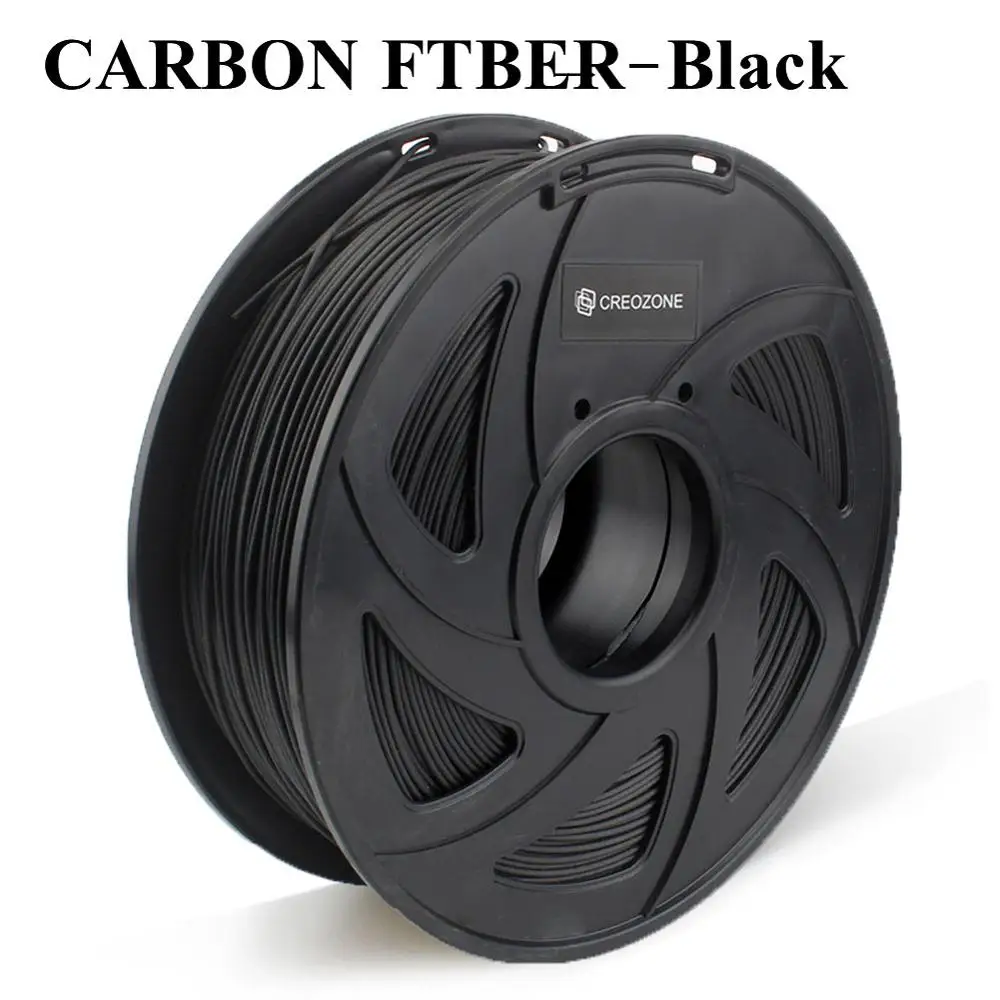 Carbon-Fiber-Black CREOZONE Премиум нить для 3d принтера 1,75 1 кг PETG ABS углеродное волокно TPU нейлон/PA Металл бедра 3D пластиковая нить - Цвет: Carbon-Fiber-Black
