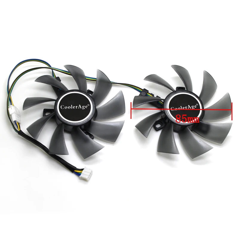 Охлаждающий вентилятор CoolerAge 85 мм 12 в пост. Тока 4pin для MSI SAPPHIRE EVGA RX 460/550/560 GTX 1060 3G