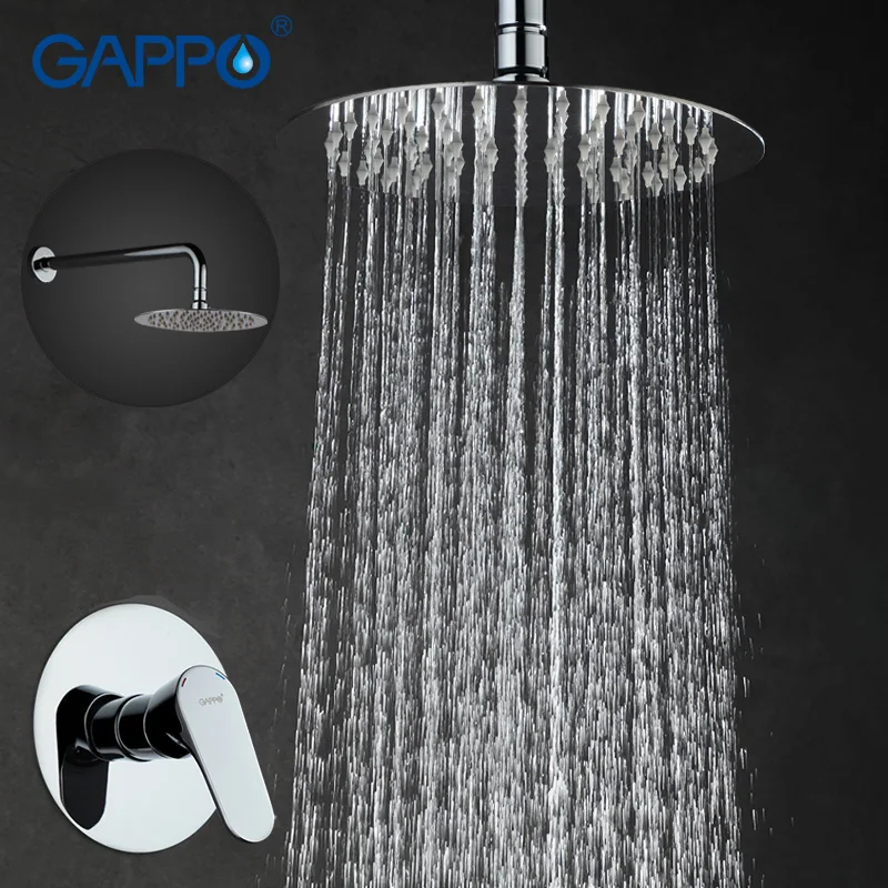 GAPPO настенный смеситель для душа ванной комнаты бронзовый дождевой