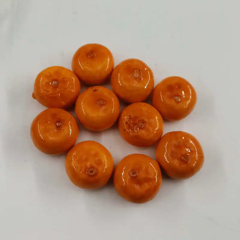 orange 10. Unidades pacote DE Espuma Misturada Mini Simulacao DE Frutas e Legumes Artificiais Cozinha Brinquedos para As Criancas DE - Цвет: orange